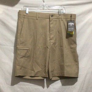 Callaway Men’s Golf Shorts With Tags Size 36W Color Chinchilla